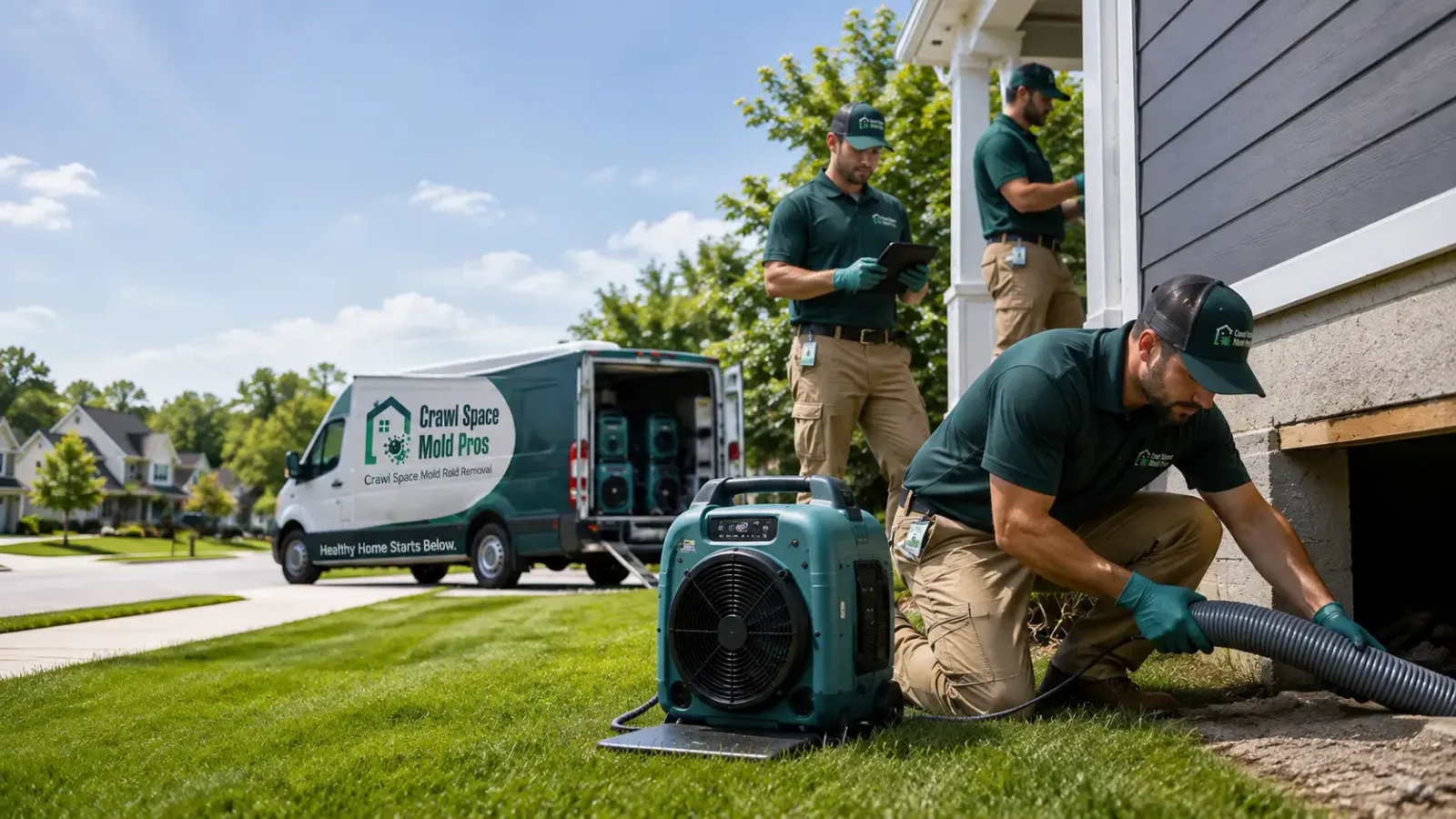 Crawl Space Mold Removal in South Branch, MI